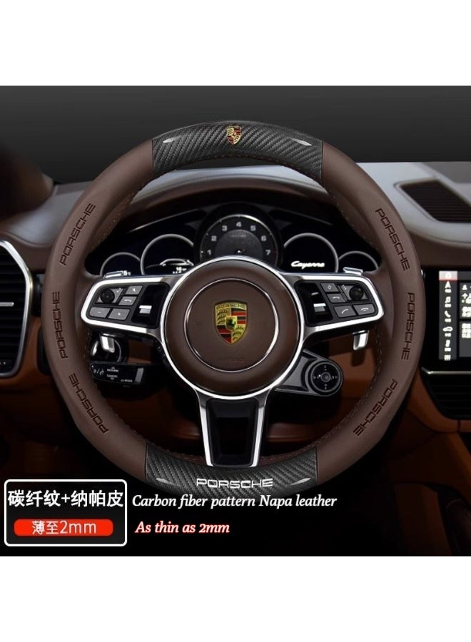 Porsche Design Porsche steering wheel cover for Panamera, Macan, Cayenne, 911, Maserati - special interior car handle cover - Image 1
