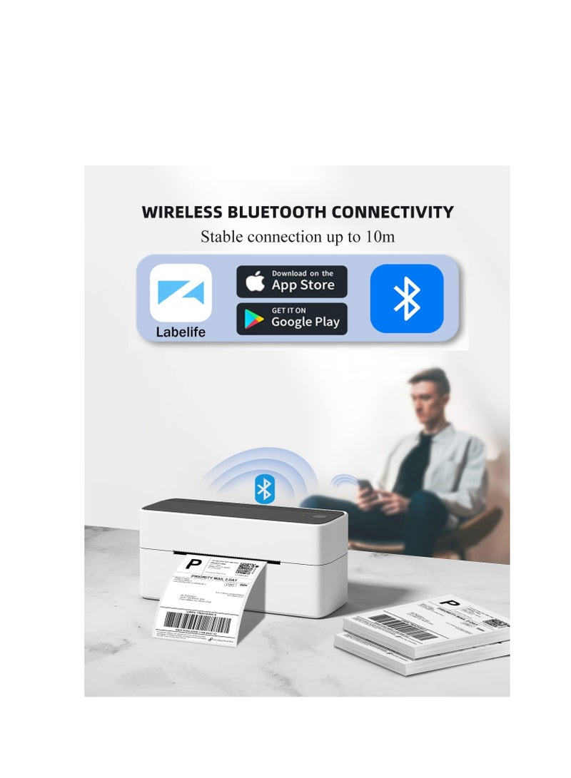 PRO Bluetooth Thermal Shipping Label Printer for Phone, 4x6 Printer, Support Thermal Printer for Small Business and Shipping Package - Image 3