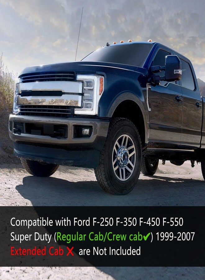 Htostar Racing قالب سقف Htostar Racing متوافق مع فورد F-250، F-350، F-450، F-550 سوبر ديوتي 1999-2007، جهة السائق والراكب (قطعتان) - Image 5