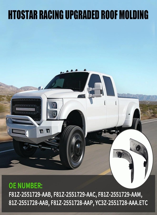 Htostar Racing قالب سقف Htostar Racing متوافق مع فورد F-250، F-350، F-450، F-550 سوبر ديوتي 1999-2007، جهة السائق والراكب (قطعتان) - Image 4