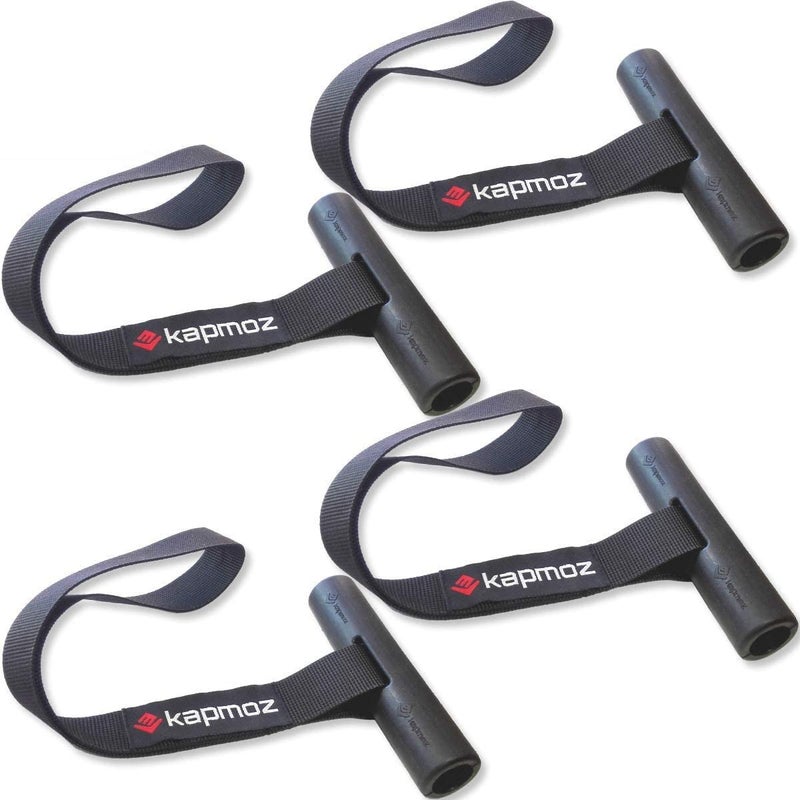 LE KAPMOZ Quick Hood Loops Trunk Anchor Kayak Tie Downs Straps Bow Stern Canoe Transport Secure Lashing Point 2 Pairs - Image 1