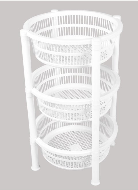 3-Tier Round Shelf Vegetable Rack 83*39cm