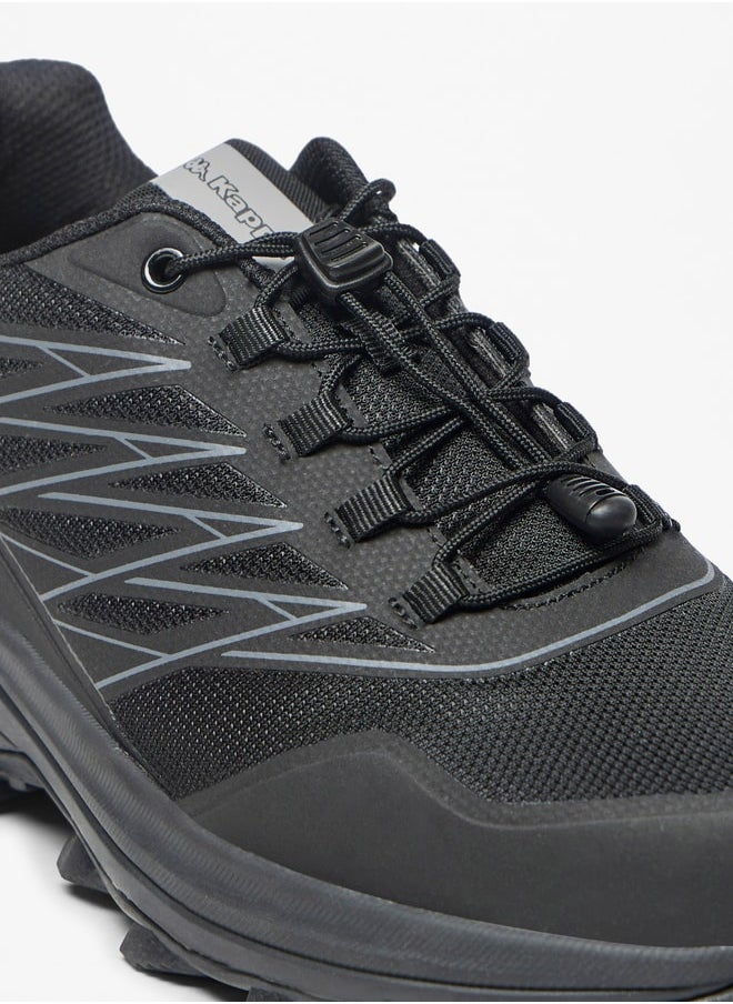 Kappa Men's Textured Sports Shoes with Drawstring Closure  - Image 5