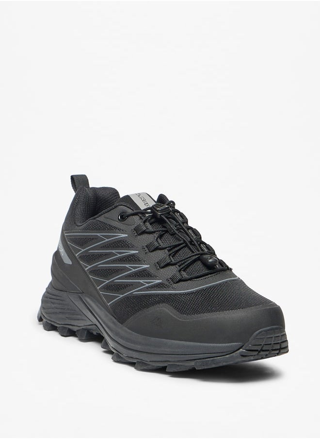 Kappa Men's Textured Sports Shoes with Drawstring Closure  - Image 3
