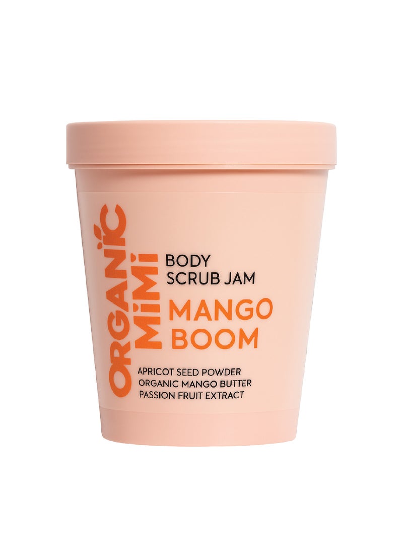 Organic Mimi Mango Boom Body Scrub Jam 250g - Image 1