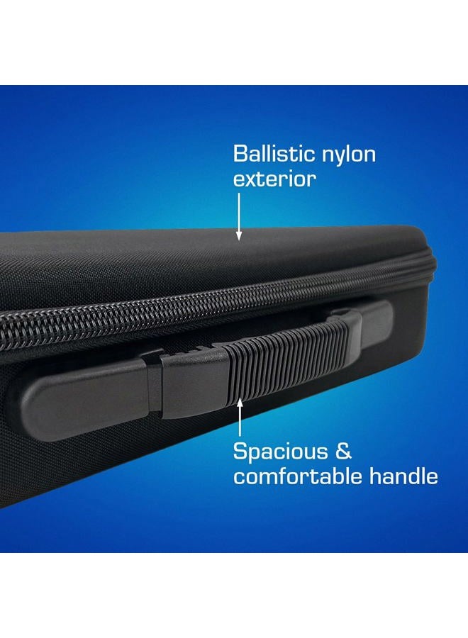 Analog Cases Pulse Case for Arturia MiniLab/MicroFreak/MicroBrute or comparable midi Controllers (Transport case Made of Durable, Moulded EVA/Nylon, with Robust Rubber Handle), Black - Image 4
