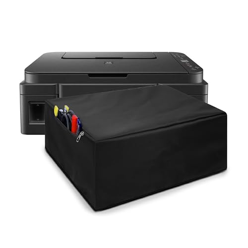 ALIFIYA Dust Proof Washable Printer Cover for Canon Pixma G3010 / G3000 / G3020 / G2020 All-In-One Wireless Ink Tank Colour Printer - Black - Image 1
