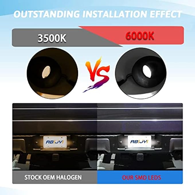 MAKINGTEC License Plate Light Assembly 2Pcs Led Lamp Assembly Suitable For Ford F150 F250 F350 Super Duty Ranger Expedition Explorer Bronco Excursion - Image 3