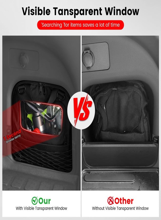 HPEVA 2025-2019 RAV4 Clear Trunk Organizer Storage,Small Tool Bag Organizer with Handle Compatible with Toyota Rav4 25-19 Accessories,Multifunction Carrying Crossbody Bag for Waterproof/Adjust/Men Backpack - Image 4