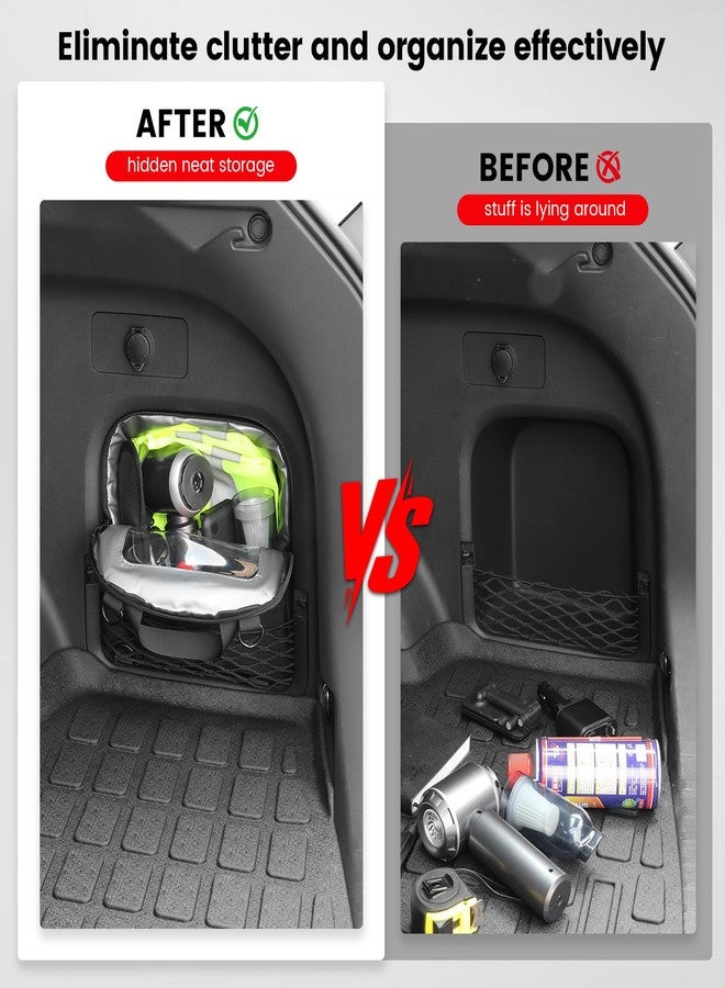 HPEVA 2025-2019 RAV4 Clear Trunk Organizer Storage,Small Tool Bag Organizer with Handle Compatible with Toyota Rav4 25-19 Accessories,Multifunction Carrying Crossbody Bag for Waterproof/Adjust/Men Backpack - Image 3