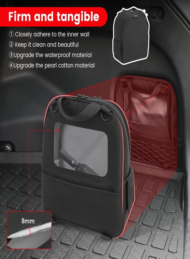 HPEVA 2025-2019 RAV4 Clear Trunk Organizer Storage,Small Tool Bag Organizer with Handle Compatible with Toyota Rav4 25-19 Accessories,Multifunction Carrying Crossbody Bag for Waterproof/Adjust/Men Backpack - Image 5