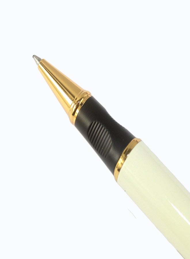 Gullor Fashion Elegant Jinhao 450 White Rollerball Pen with Golden Clip - Image 3