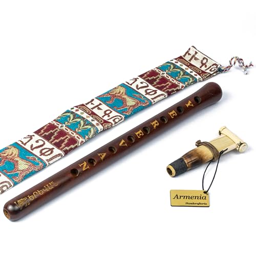 HandCraftoria Armenian Duduk SPECIAL EDITION - YEREVAN birthday - handmade from ARMENIA with Playing Instruction - Oboe flute Balaban Woodwind Instrument Apricot Wood - Gift National case - Image 1
