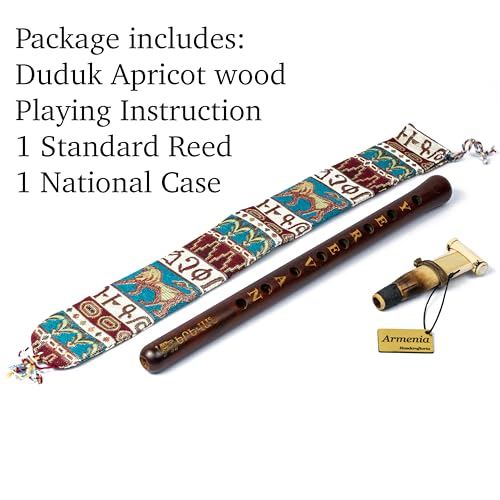 HandCraftoria Armenian Duduk SPECIAL EDITION - YEREVAN birthday - handmade from ARMENIA with Playing Instruction - Oboe flute Balaban Woodwind Instrument Apricot Wood - Gift National case - Image 5