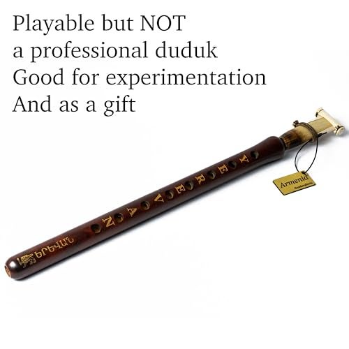 HandCraftoria Armenian Duduk SPECIAL EDITION - YEREVAN birthday - handmade from ARMENIA with Playing Instruction - Oboe flute Balaban Woodwind Instrument Apricot Wood - Gift National case - Image 3