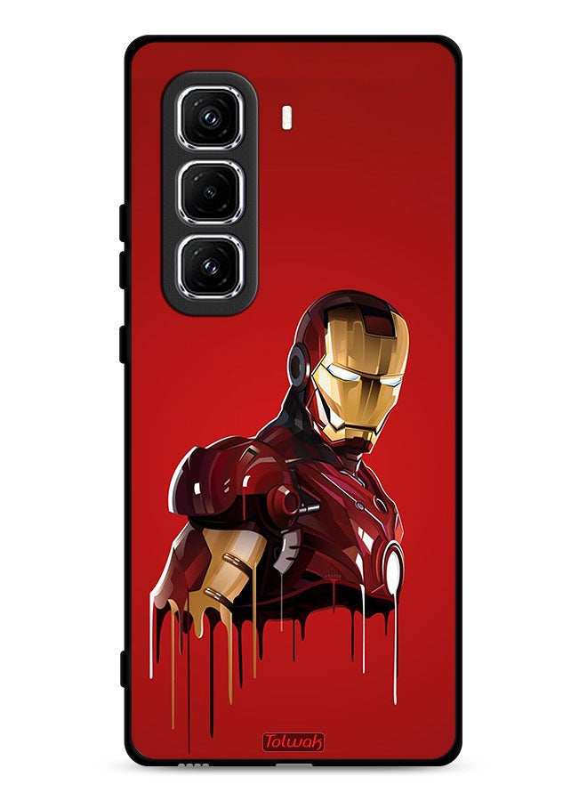 Tolwak Infinix Hot 50 Pro Plus 4G Protective Case Cover Iron Man Art - Image 1