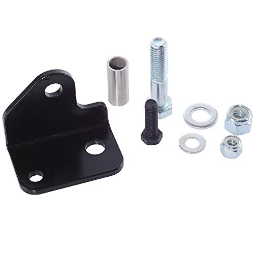 DLP Automotive Steering Stabilizer Relocation Bracket for 2007-2018 Jeep Wrangler JK, Black, Carbon Steel, Bolt-on Mount - Image 2