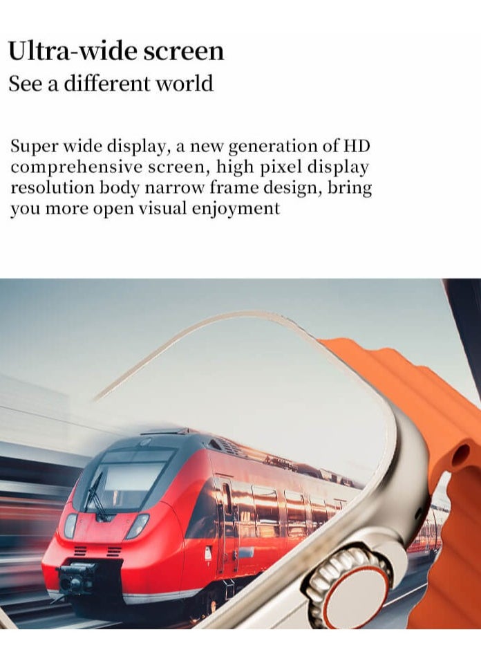 هونج كونج - ساعة ذكية HK22 ULTRA 2 - 4 حزام + واقي شاشة - Image 1