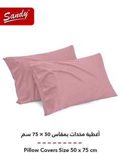 Sandy Sandy Premium Hotel Quality Flat Sheet and Pillow Cases, Bed Sheet 3 Pieces Set, Soft & Breathable and Cooling, King Size 274 x 259 cm, Rosy  - Image 4