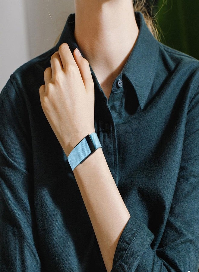 Comfortable Wrist/Bicep Band Replacement For WHOOP 4.0, Super knit Crafted with precision Heart Rate Monitor Replacement Strap (Little Bule, 25cm) - Image 3