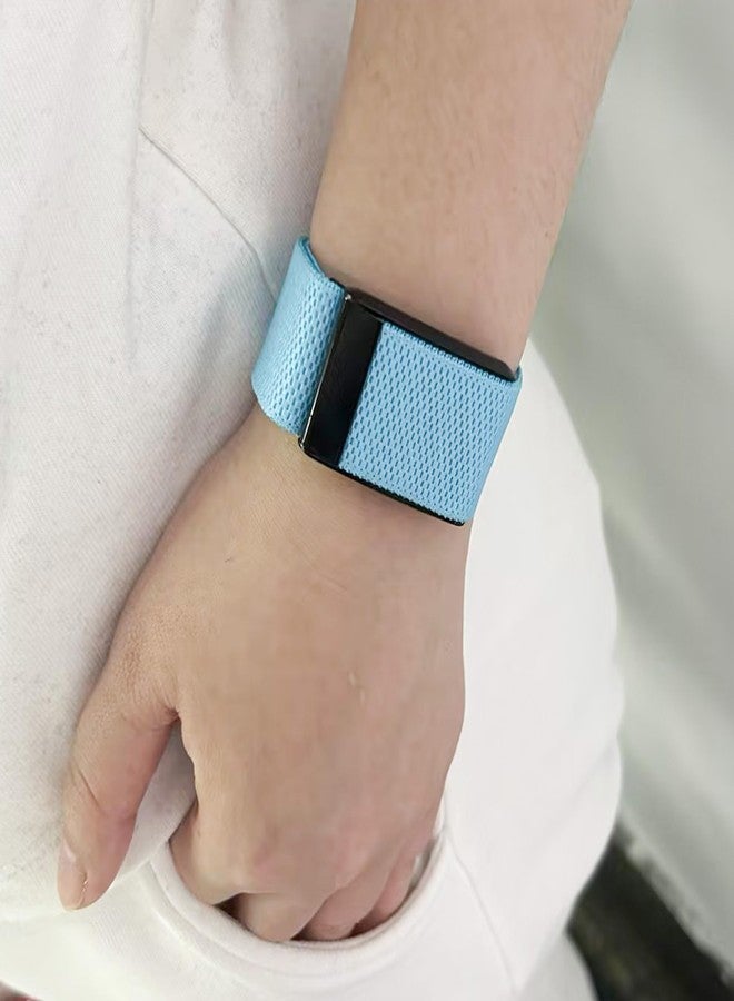Comfortable Wrist/Bicep Band Replacement For WHOOP 4.0, Super knit Crafted with precision Heart Rate Monitor Replacement Strap (Little Bule, 25cm) - Image 4