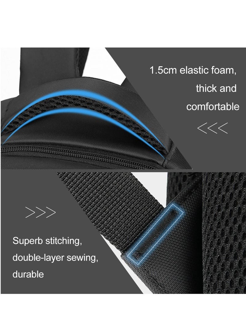 PS5 Protective Carrying Case Shoulder Handbag for PlayStation 5 Perfect High Capacity Minimalist Style Carrying Bag for Transporting Controllers Monitor Headsets etc (Black) - Image 4