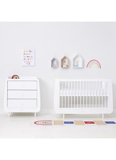 Snuz Pack of 2 Pod Cot And Cot Bed Fitted Sheet Fits Both Cot And Cot Beds, Long - Lasting Quality, Infant And Baby Toddler/ Kids, Patterncolour Spots, Fitted Sheet Size - 70X140Cm  - Image 5