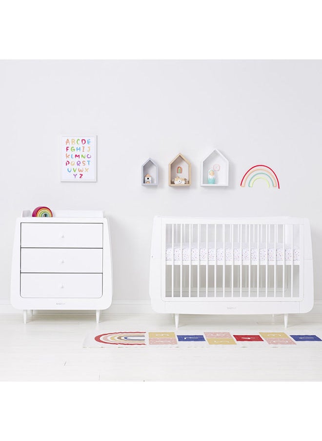 Snuz - Pack of 2 Pod Cot And Cot Bed Fitted Sheet Fits Both Cot And Cot Beds, Long - Lasting Quality, Infant And Baby Toddler/ Kids, Patterncolour Spots, Fitted Sheet Size - 70X140Cm - Image 1
