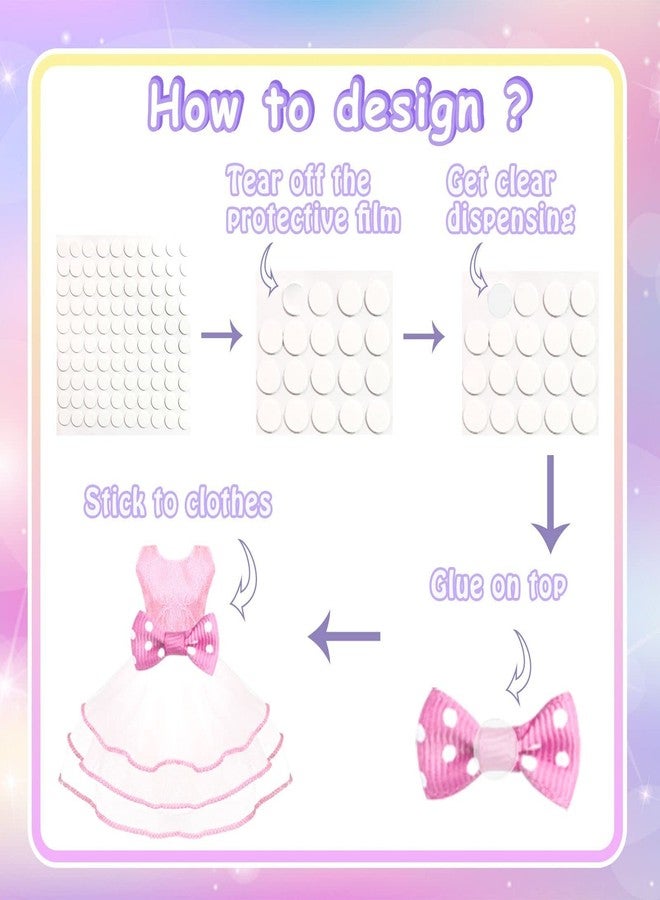 VLUSSO 75Pcs Doll Clothes and Accessories Fashion Design kit for 11.5 Inch Doll Dress Up Including 2 Wedding Gown Dresses 1 Fashion Dress 2 Party Dress 8 Mini Dresses 3 Tops and Pants 10 Shoes 6 Necklaces - Image 5
