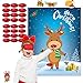 Funnlot Christmas Games for Kids Pin The Nose on The Reindeer Christmas Holiday Party Games Activities Decorations Reusable 24 Noses Stickers and 1 Blindfold for Kids Adults - Image 3