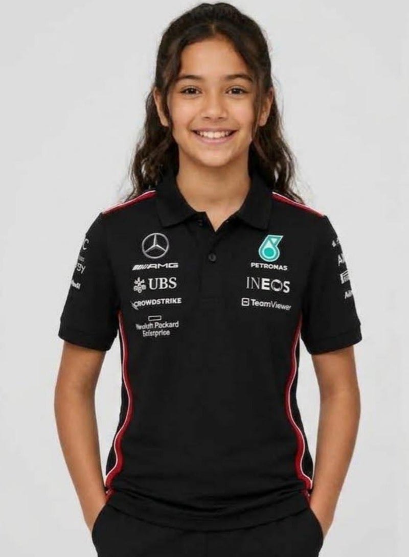 AMG Petronas Formula 1 Team Mercedes-AMG F1 Kids Team Polo - Image 3