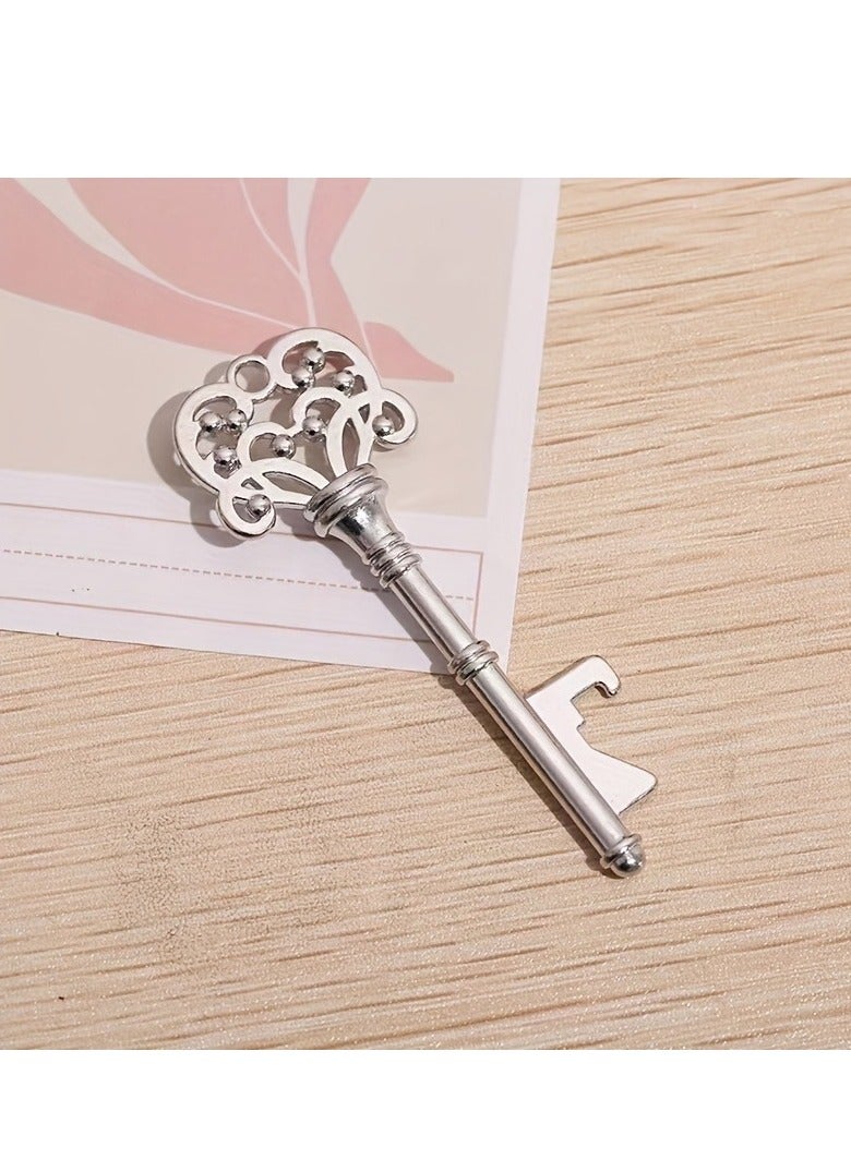 1PC  bottle opener, vintage crown key shaped bottle opener for bar or home, wedding party favors, bar accessories, kitchen gadgets，etc.  - Image 2