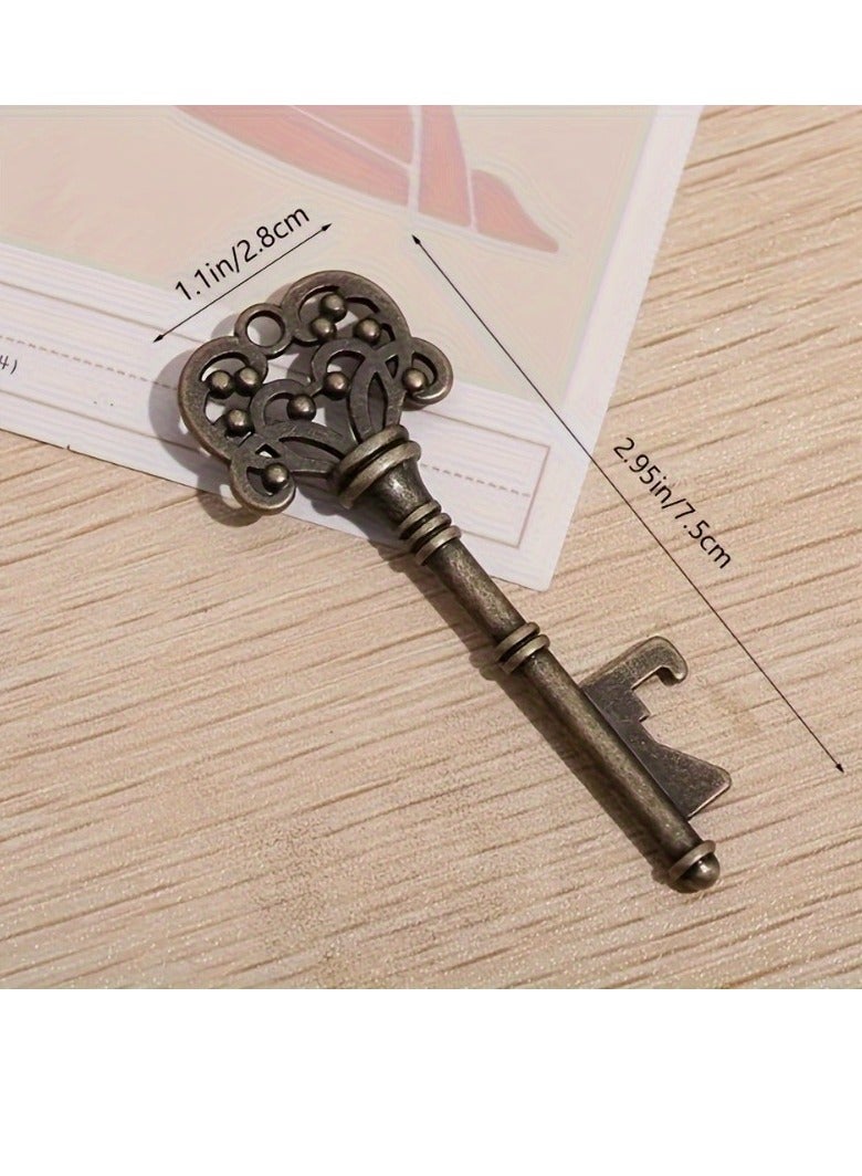 1PC  bottle opener, vintage crown key shaped bottle opener for bar or home, wedding party favors, bar accessories, kitchen gadgets，etc.  - Image 3