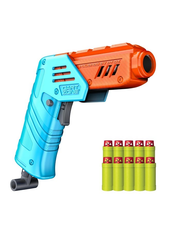 Dart Zone - Max Solo Pro Foam Dart Blaster Pistol - 120 Fps Single-Shot Foam Dart Blaster For Adults - Mini Foam Blaster For Ages 14+ With 1 Dart Capacity, Quick Fold Action & 10 Darts - 120 Ft Range - Image 1