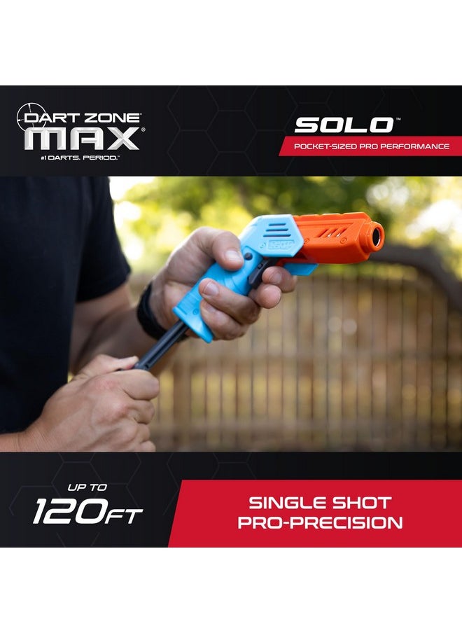 Max Solo Pro Foam Dart Blaster Pistol - 120 Fps Single-Shot Foam Dart Blaster For Adults - Mini Foam Blaster For Ages 14+ With 1 Dart Capacity, Quick Fold Action & 10 Darts - 120 Ft Range - pzsku/ZD3DC60EC9012BABDA445Z/45/_/1732778961/f1a3d52e-a1fb-4b0c-85cd-7ed6e339ab58