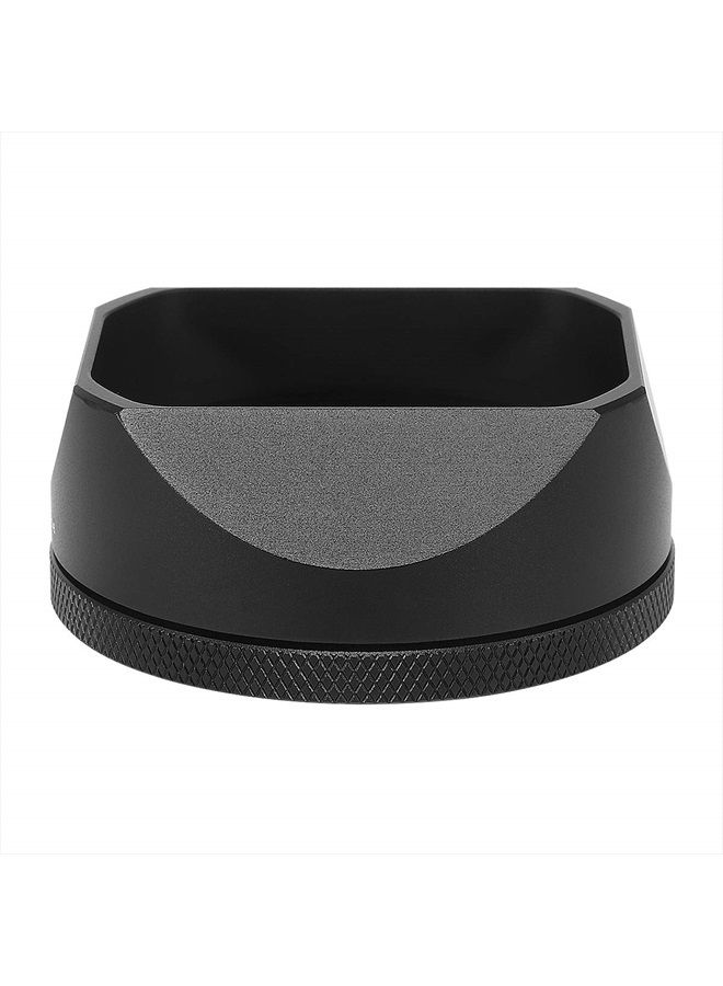 Haoge LH-X54B Square Metal Lens Hood with 49mm Adapter Ring for Fujifilm Fuji X100V Camera Black - Image 4