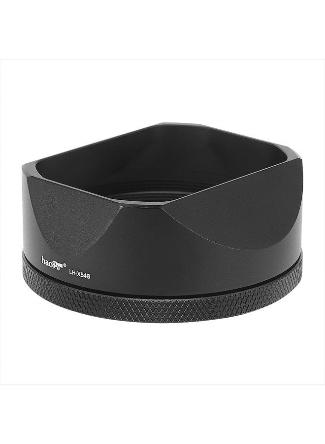 Haoge LH-X54B Square Metal Lens Hood with 49mm Adapter Ring for Fujifilm Fuji X100V Camera Black - Image 5