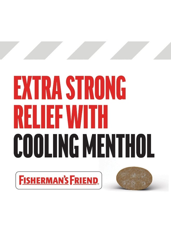 FISHERMAN'S FRIEND Cough Drops, Cough Suppressant And Sore Throat Lozenges, Original Extra Strong, 10Mg Menthol, 480 Drops (12 Packs Of 40)  - Image 3
