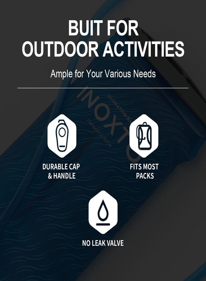 IX INOXTO INOXTO 1.5L/2L Hydration Bladder, Water Bladder with Water Reservoir Hose Insulator & High Flow Bite Valve for Hiking Backpack, Leak Proof 1.5/2L Water Reservoir for Camping Cycling Running (3L) - Image 3