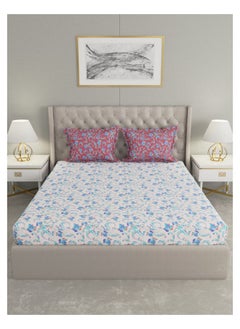 Raymond Raymond Home Queen Flat sheet Super Soft 104 TC Pure Cotton (224x254 cm, 46x69 cm) Flat sheet & 2 PillowCases  - Image 2