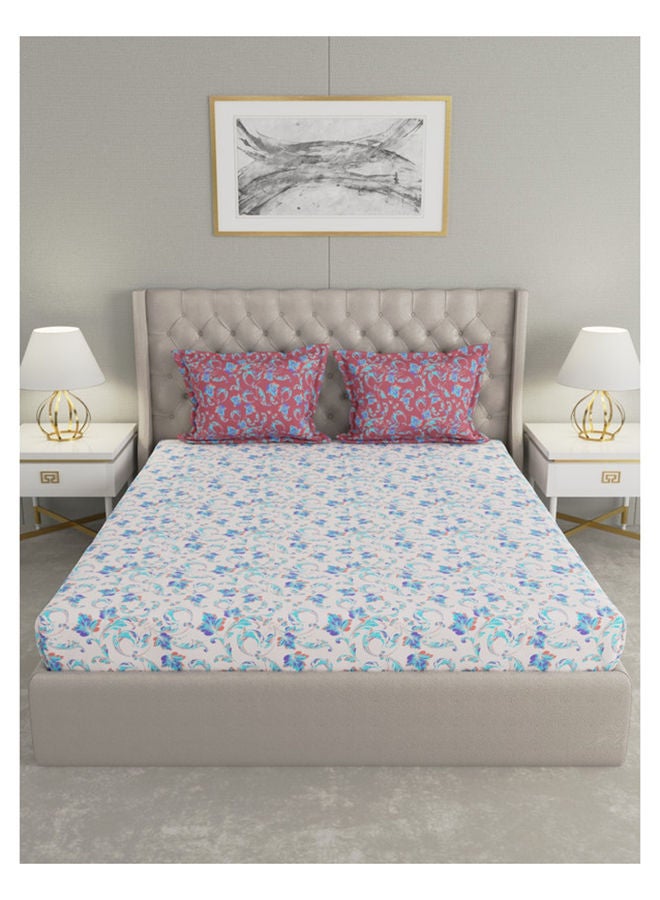 Raymond Raymond Home Queen Flat sheet Super Soft 104 TC Pure Cotton (224x254 cm, 46x69 cm) Flat sheet & 2 PillowCases  - Image 2