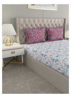 Raymond Raymond Home Queen Flat sheet Super Soft 104 TC Pure Cotton (224x254 cm, 46x69 cm) Flat sheet & 2 PillowCases  - Image 3