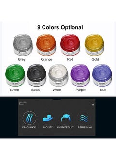 MOFAJANG MOFAJANG Hair Color Wax Temporary Hair Dye U-nisex Purple Grey Blue Hair Dye Hairstyle Coloring C-ream for Party C-osplay  - Image 3