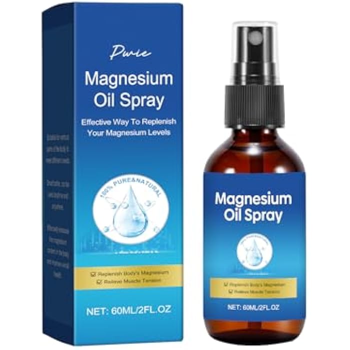 Qiaolimt Magnesium Spray, Pure Magnesium Oil Spray for Feet, Leak-Proof Portable Package, Magnesium Oil Body Care Natural Formula, Easy to Absorb and Soothe, 2 fl oz - Image 1
