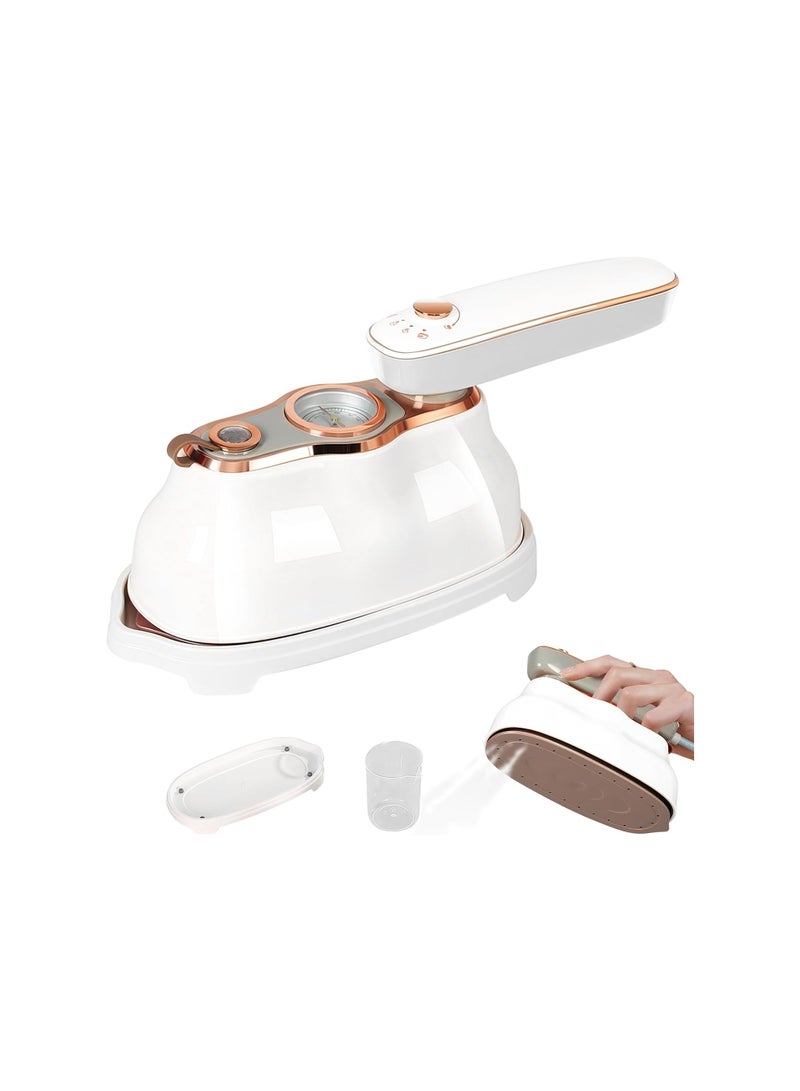 SOLARAE Compact 1200W Mini Steam Iron with 180° Rotatable Design, Dual Function Ironing & Steaming, Temperature Indicator, Portable Handheld Garment Steamer for Travel and Home Use. - Image 1