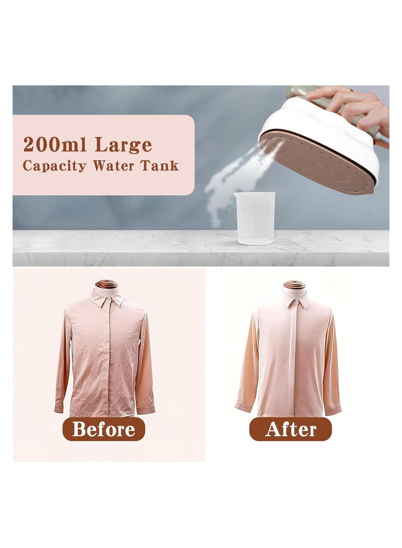 SOLARAE Compact 1200W Mini Steam Iron with 180° Rotatable Design, Dual Function Ironing & Steaming, Temperature Indicator, Portable Handheld Garment Steamer for Travel and Home Use. - Image 3