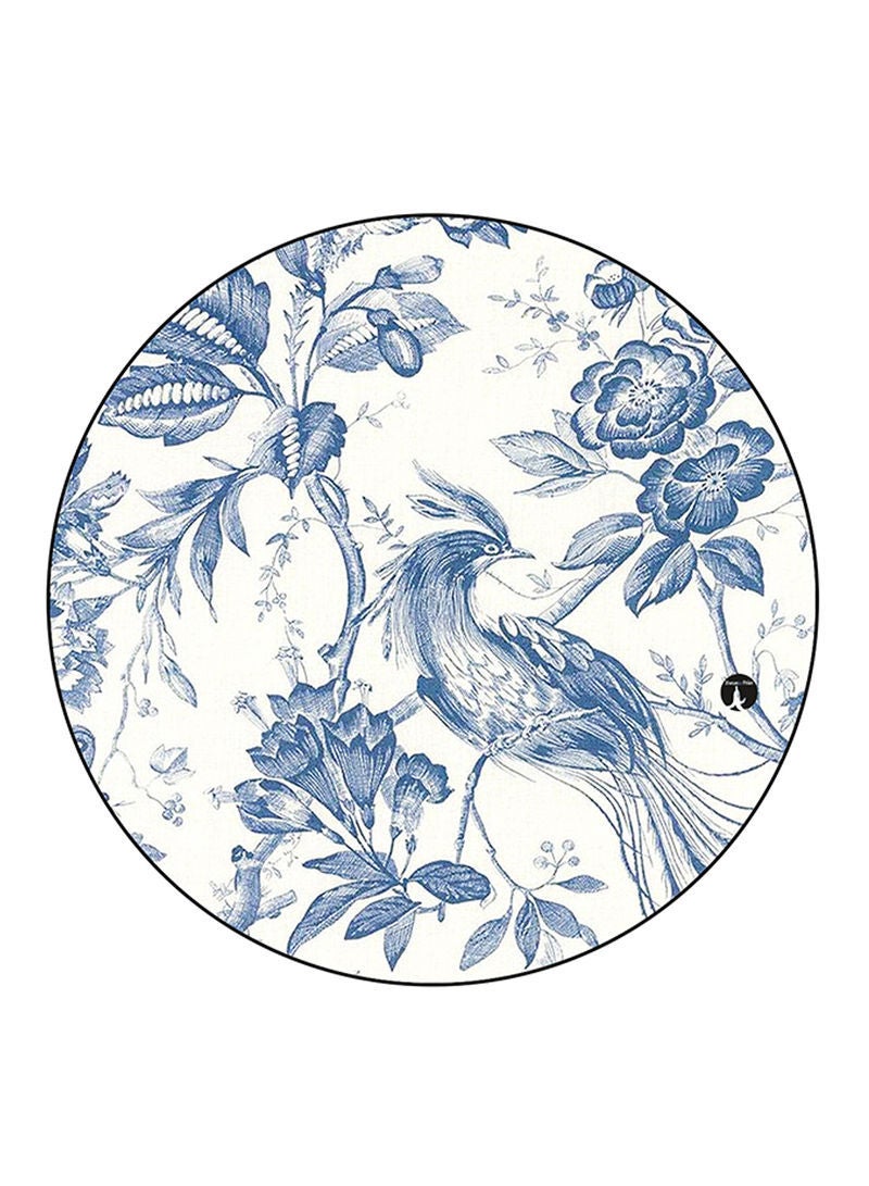RKN Bird Printed Mouse Pad  White/Blue