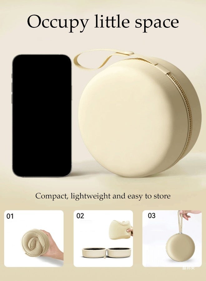 DUNISO Travel Neck Pillow Memory Foam Neck Pillow Airplane Travel Pillow Adjustable Clasp U-shaped Pillow with Storage Carry Bag Relieve Neck Pain Breathable Flight Travel Pillow Ergonomic Comfortable Neck Pillow for Sleeping on Flights Cars Office Home Use - Image 4