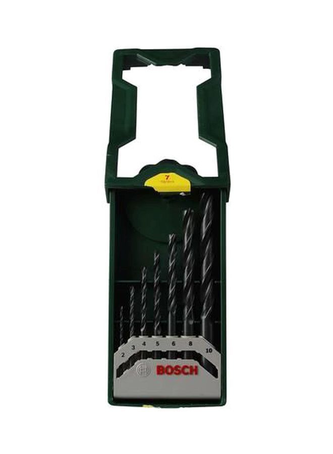 NIBEMINENT 7-Piece Mini X Line Drill Bit Set Silver 2, 3, 4, 5, 6, 8, 10  - Image 1