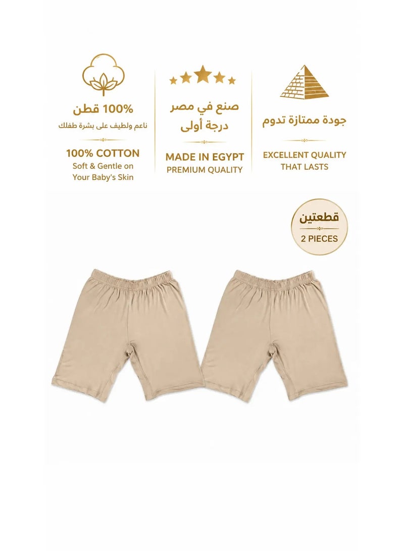 NICELOOK Women’s Cotton Shorts – 2 Pieces - Image 1
